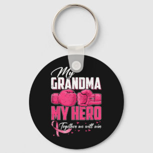 Porte-clés Ma grand-mère Mon héros Ensemble Nous Gagnerons La