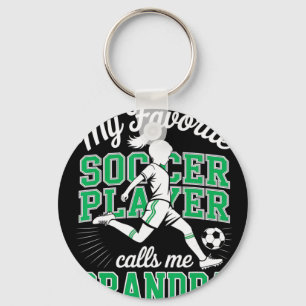 Porte-clés Ma Joueuse de Football Favorite M'appelle Grand
