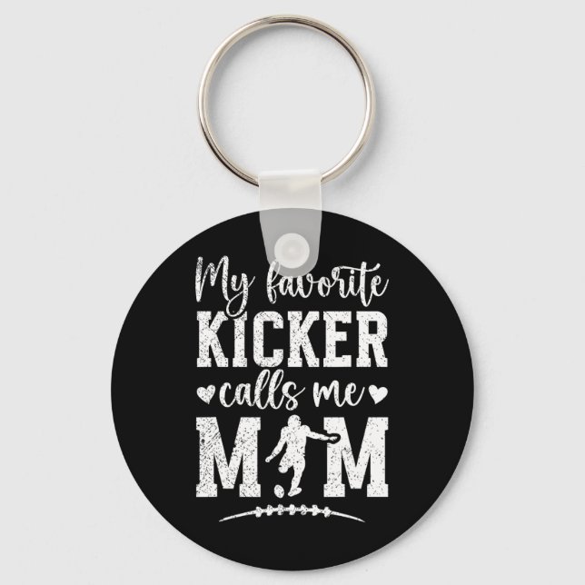 Porte-clés Ma Maman Buteuse De Football Préférée (Recto)