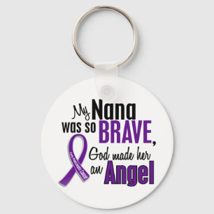 Porte-clés Ma Nana Est Un Cancer Du Pancréas Ange