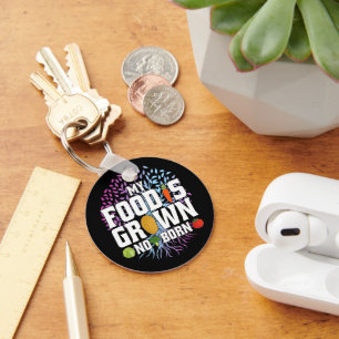 Porte-clés Ma nourriture est cultivé Non Né Fantastique Vegan