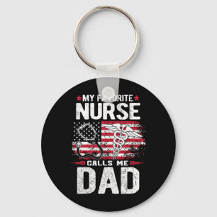 Porte-clés Ma nurse préférée m'appelle papa Fête des pères