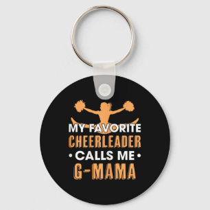 Porte-clés Ma pom-pom girl préférée m'appelle G Mama Cheerlea