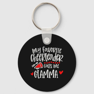 Porte-clés Ma pom-pom girl préférée m'appelle Glamma Funny Ch