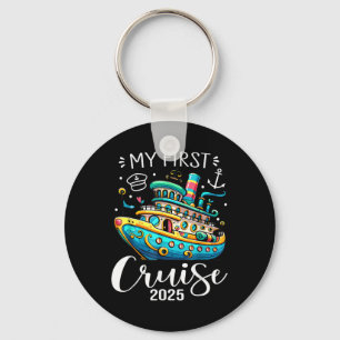 Porte-clés Ma première croisière 2025 Cute Famille Vacation C