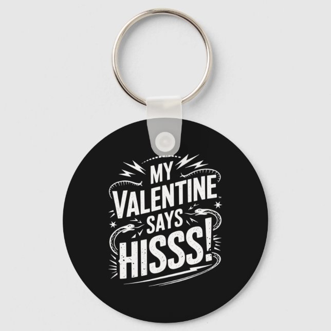 Porte-clés Ma Saint Valentin dit ses bisous (Recto)