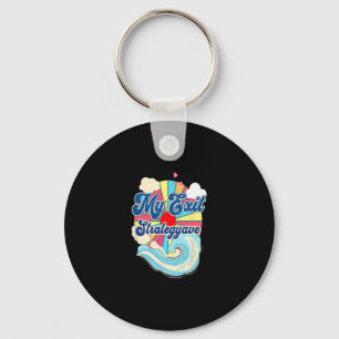 Porte-clés Ma stratégie de sortiewave Drôle de vacances à la 