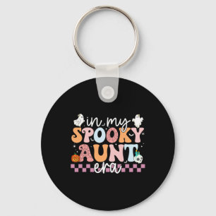 Porte-clés Ma tante Éffrayante Era Halloween Rétro Super Tant
