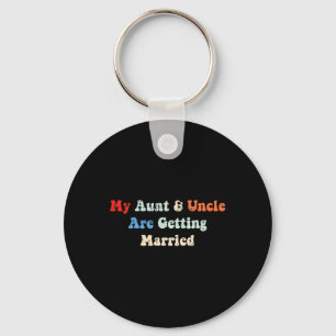 Porte-clés Ma tante et mon oncle se marient mariage assorti