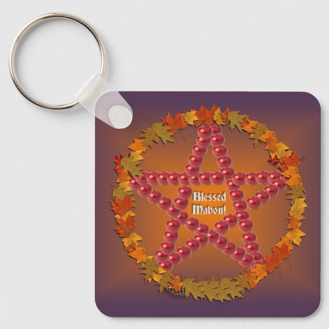 Porte-clés Mabon Pentacle (Recto)