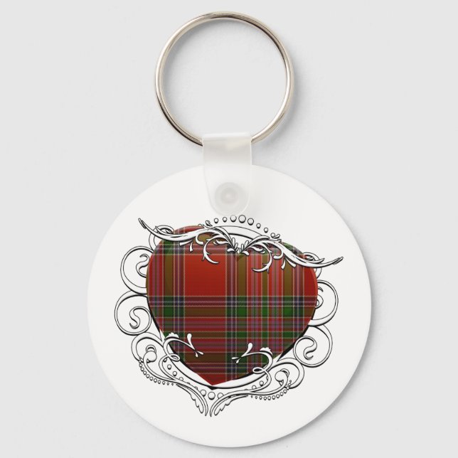 Porte-clés MacBean Tartan Heart (Recto)