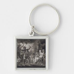 Porte-clés Macbeth, les trois sorcières et Hecate dans l'act