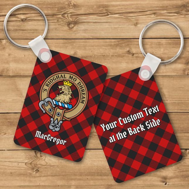 Porte-clés MacGregor Crest sur Rob Roy Tartan Porte - clé (Créateur téléchargé)