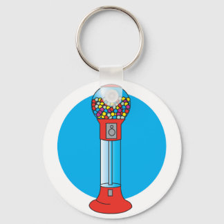 Porte-clés machine de gumball rétro