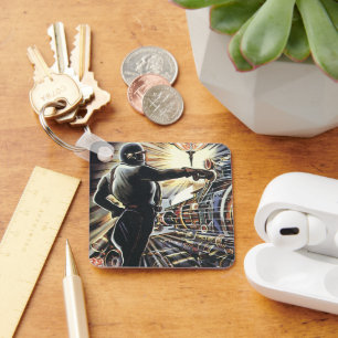 Porte-clés Machines futuristes Sci Fi de science-fiction vint