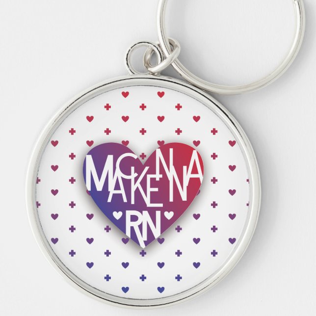 Porte-clés Mackenna RN Lover's Heart keychain (Devant)