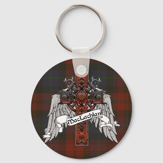 Porte-clés MacLachlan Tartan Cross (Recto)