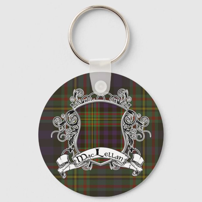Porte-clés MacLellan Tartan Shield (Recto)