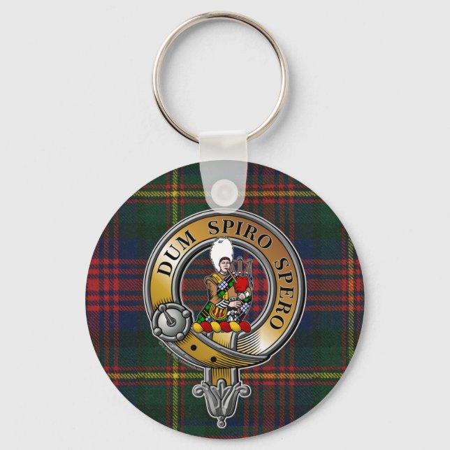 Porte-clés MacLennan Tartan & Badge (Recto)