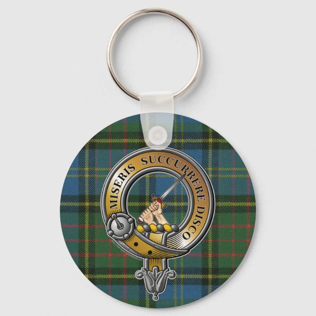 Porte-clés MacMillan Tartan & Badge (Recto)
