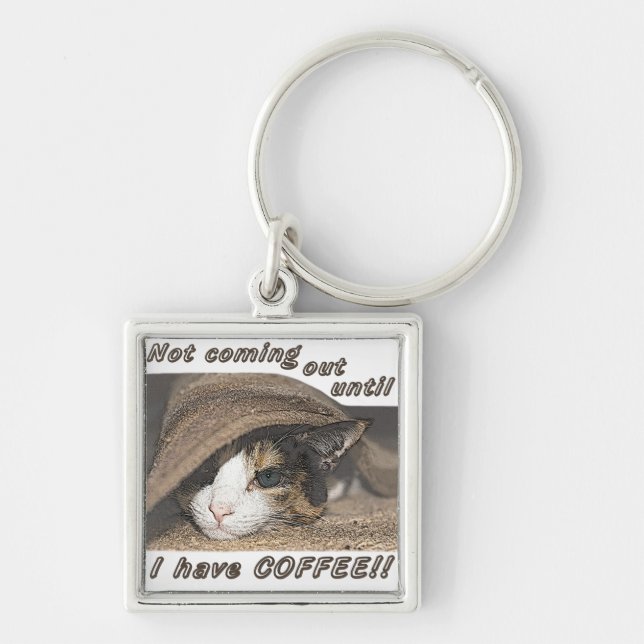 Porte-clés Macy veut aussi du café (Devant)