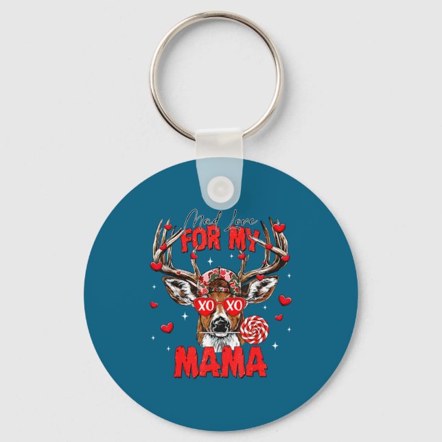 Porte-clés Mad Retro Love For My Mama Deer Hunting Happy Vale (Recto)