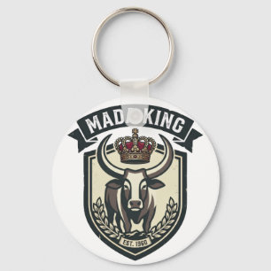 Porte-clés MADA KING Malagasy Zebu Madagascar
