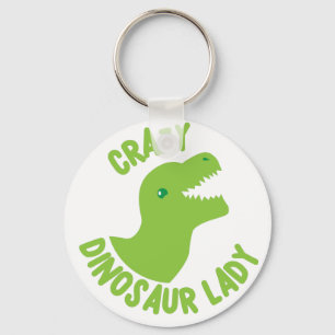 Porte-clés Madame folle de dinosaure (en cercle)