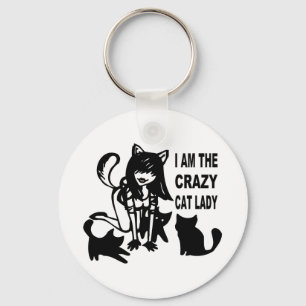Porte-clés Madame folle KeyChain de chat