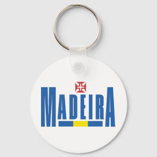 Porte-clés Madeira Texte et couleurs du drapeau