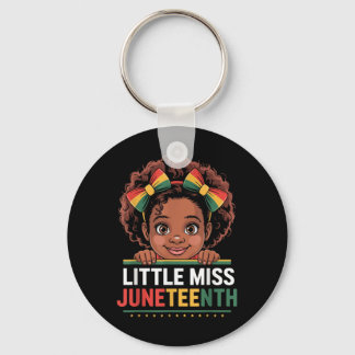 Porte-clés Mademoiselle Juneteenth Liberté Noir Américain Afr
