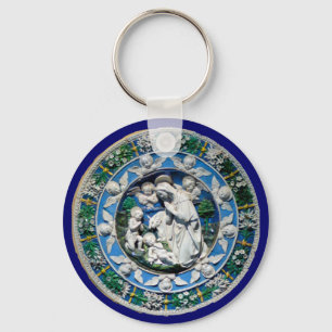 PORTE-CLÉS MADONNA AVEC ENFANT ET ANGELS
