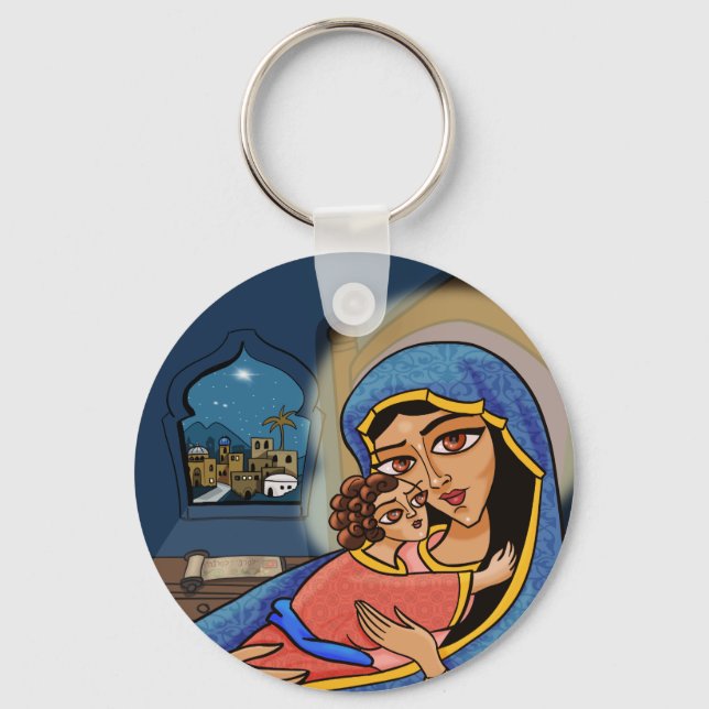 Porte-clés Madonna et l'enfant (Recto)