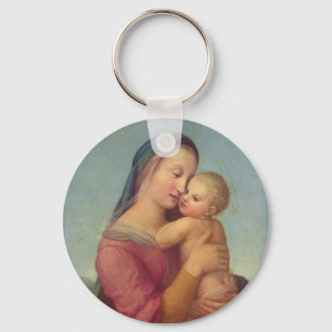 Porte-clés Madonna et l'enfant