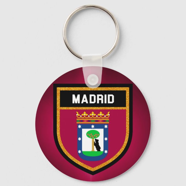 Porte-clés Madrid Flag (Recto)