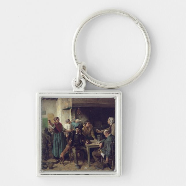 Porte-clés Magasin de vin lundi, 1858 (Devant)