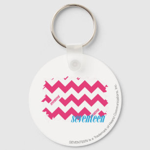 Porte-clés Magenta 4 de zigzag