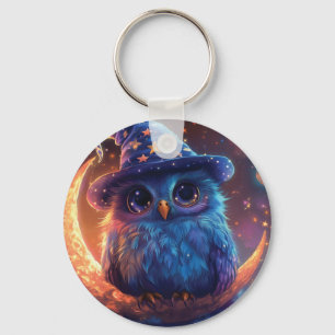 Porte-clés Magic Owl Wizard on the Moon : Magical Imaginaire