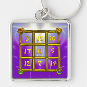 Porte-clés MAGIC SQUARE 33 , Violet Purple