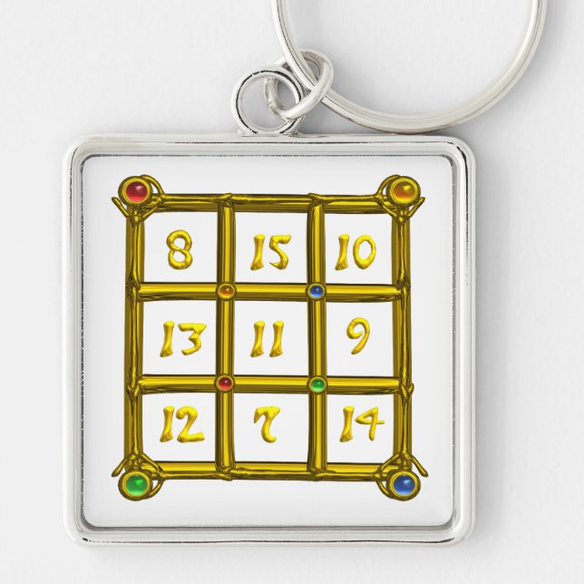 Porte-clés MAGIC SQUARE 33 , White (Devant)