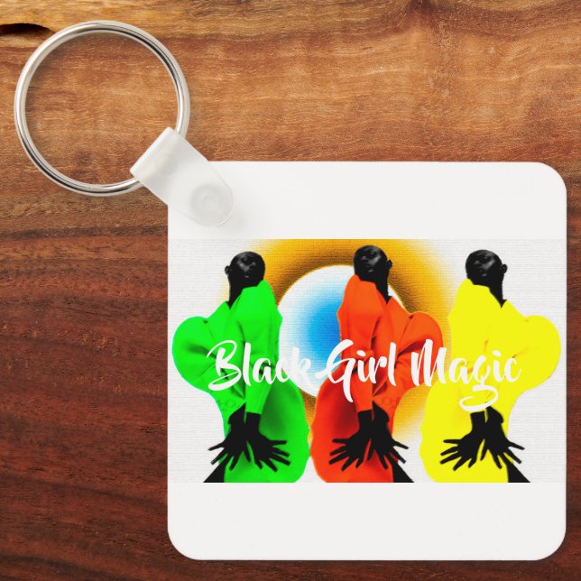 Porte-clés Magie de la fille noire (Recto)
