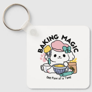 Porte-clés Magie de la pâtisserie une patte à la fois Chiot m