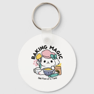 Porte-clés Magie de la pâtisserie une patte à la fois Chiot m