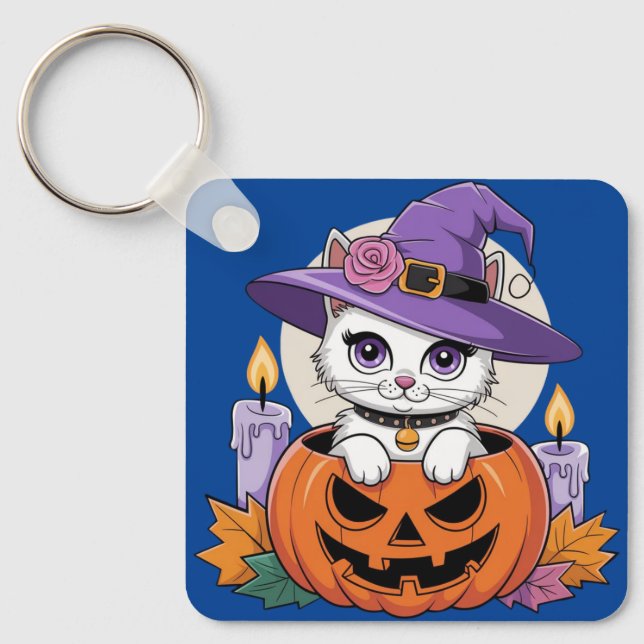 Porte-clés Magie des chats d'automne (Recto)