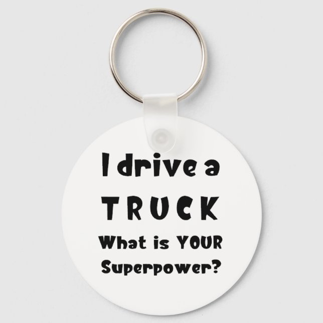 Porte-clés Magnet du conducteur de camion (Recto)