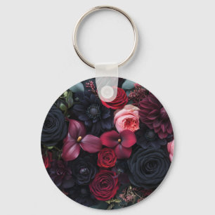 Porte-clés Magnifique arrangement floral sombre mettant en ve
