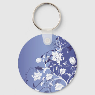 Porte-clés magnifique fleur de mode
