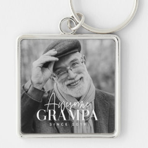 Porte-clés Magnifique Grampa depuis 20XX Simple Photo Élégant
