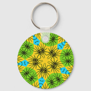 Porte-clés Magnifique impression d'art vectoriel à motif d'ar