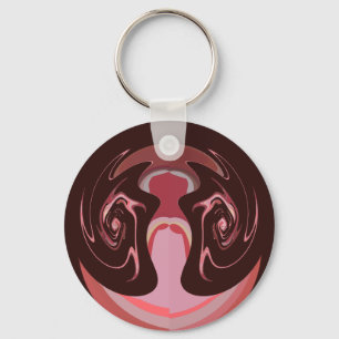 Porte-clés Magnifique motif imprimé marron africain